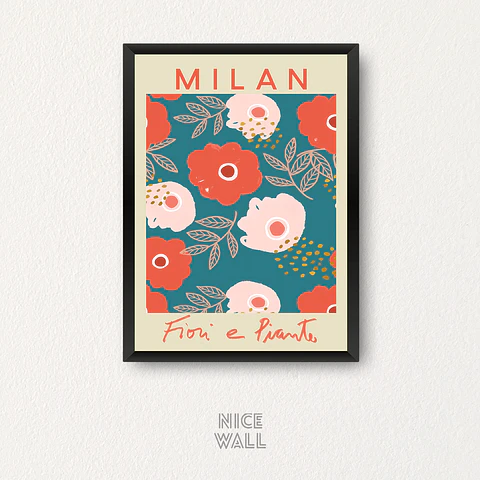 Cuadro Flower Market Milan