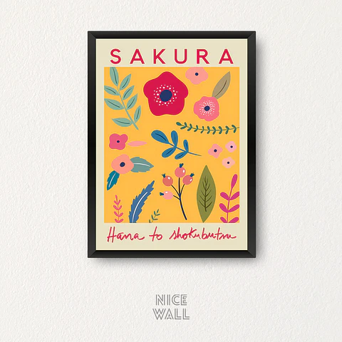 Cuadro Flower Market Sakura