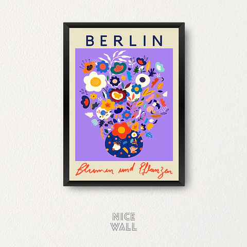 Cuadro Flower Market Berlin