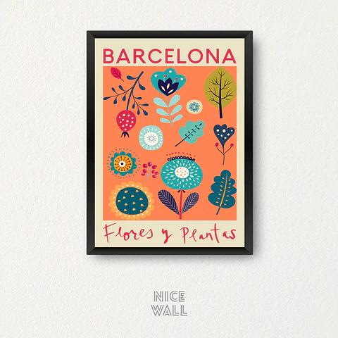 Cuadro Flower Market Barcelona