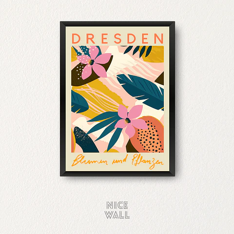 Cuadro Flower Market Dresden