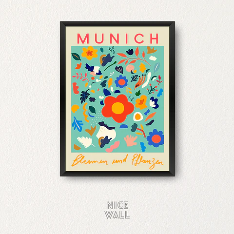 Cuadro Flower Market Munich