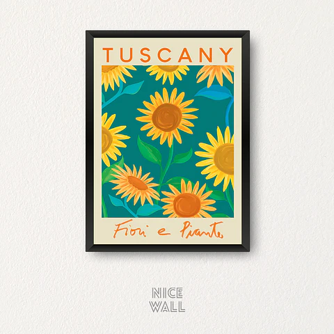 Cuadro Flower Market Tuscany