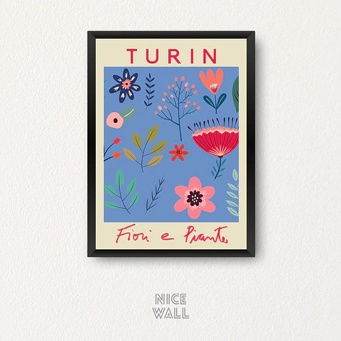 Cuadro Flower Market Turin