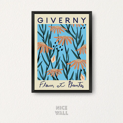 Cuadro Flower Market Giverny