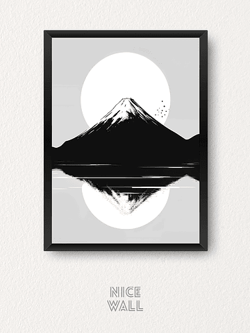 Cuadro Monte Fuji Ilustrado