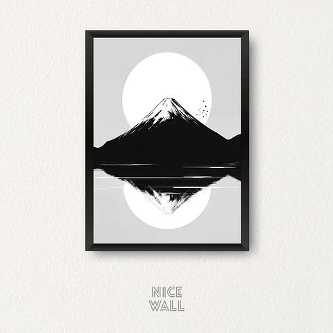 Cuadro Monte Fuji Ilustrado