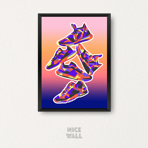 Cuadro Zapatillas Colores
