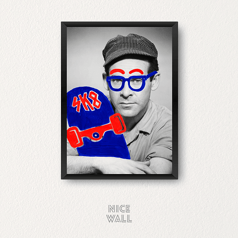 Cuadro Skater Plumón