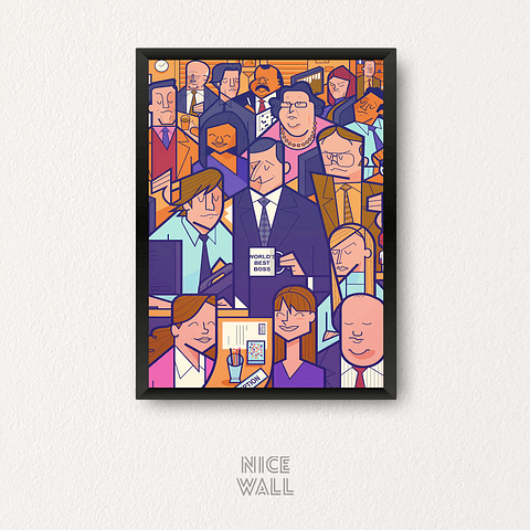 Cuadro The Office Ilustración