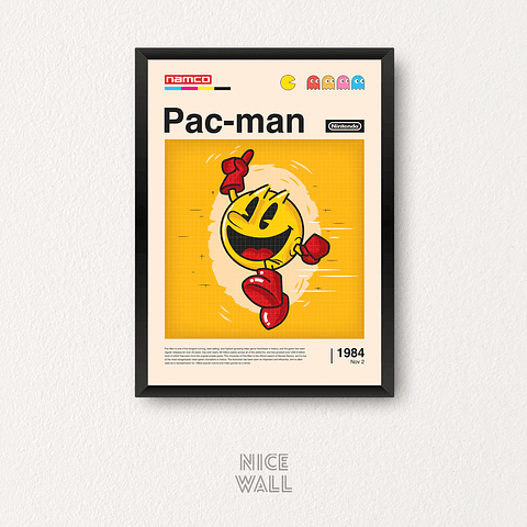 Cuadro Poster Pac-Man Personaje