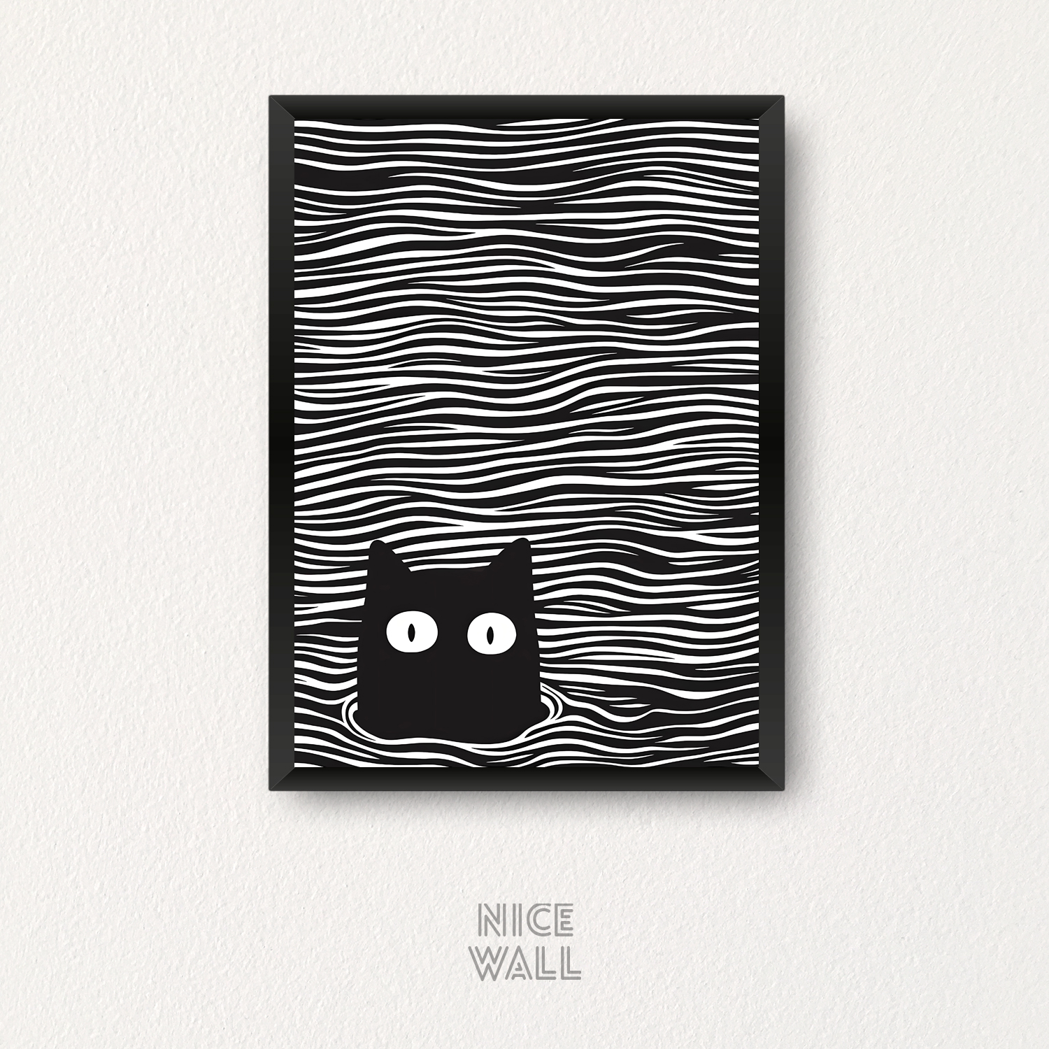 Cuadro Gato Waves