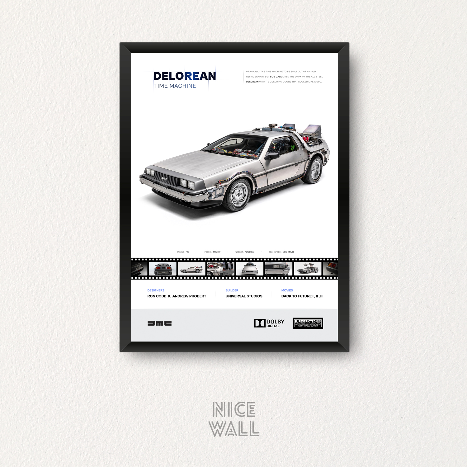 Cuadro Delorean Time Machine