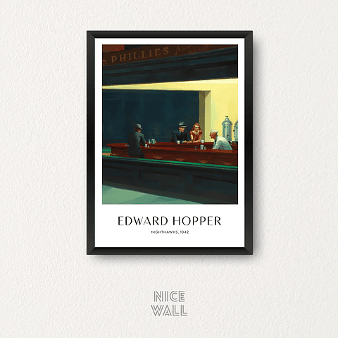 Cuadro Edward Hopper Nighthawks