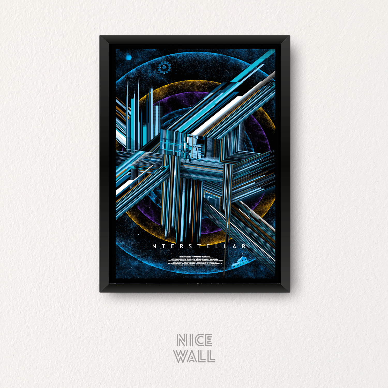 Cuadro Interestellar Poster Ilustrado
