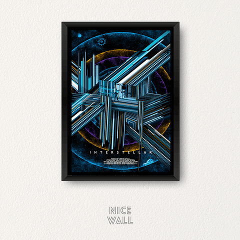 Cuadro Interestellar Poster Ilustrado