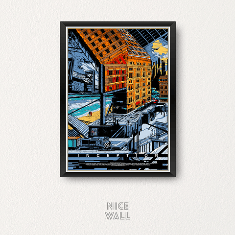 Cuadro Inception Poster Ilustrado