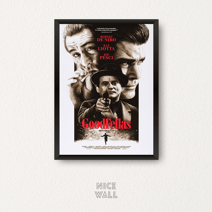 Cuadro Poster Goodfellas Ilustrado Dos