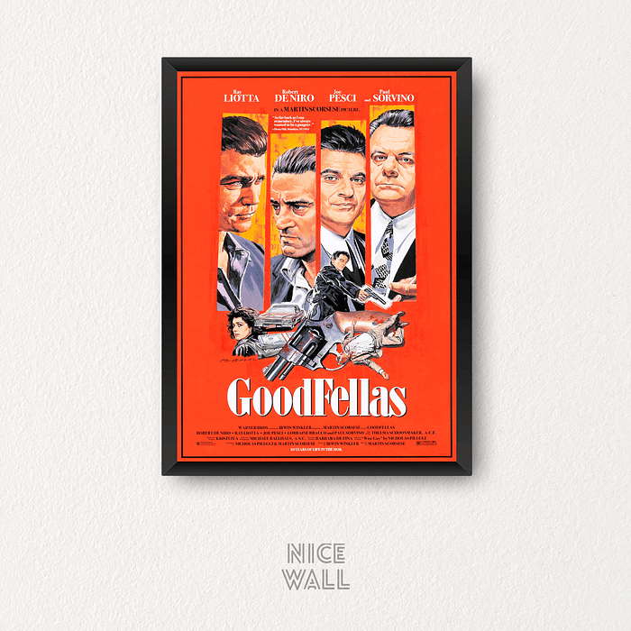 Cuadro Poster Goodfellas Ilustrado Cuatro