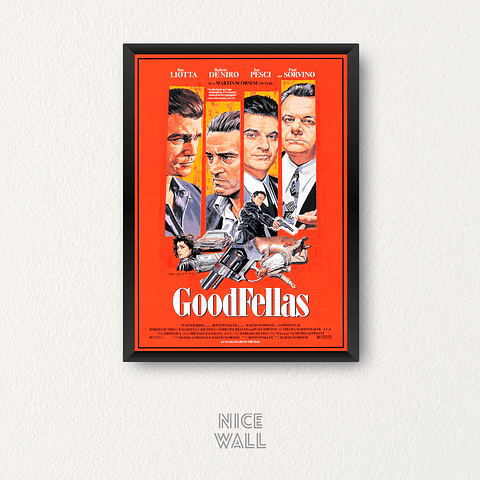 Cuadro Poster Goodfellas Ilustrado Cuatro