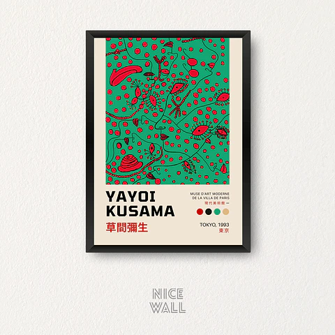 Cuadro Yayoi Kusama D`art Moderne De La Villa De Paris