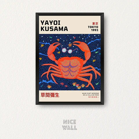 Cuadro Yayoi Kusama D`art Moderne De La Villa De Paris Cangrejo
