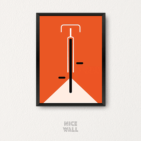 Cuadro Bicicleta Minimalista