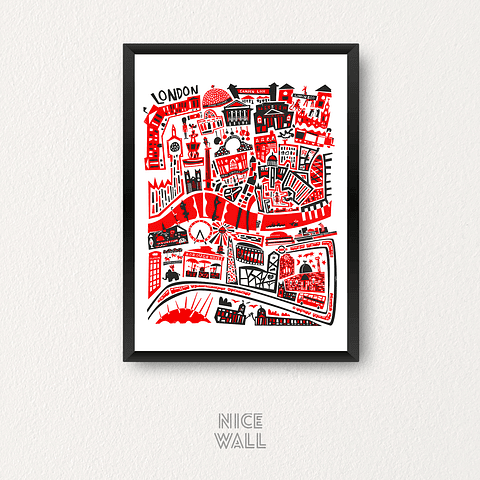 Cuadro Londres Ilustrado