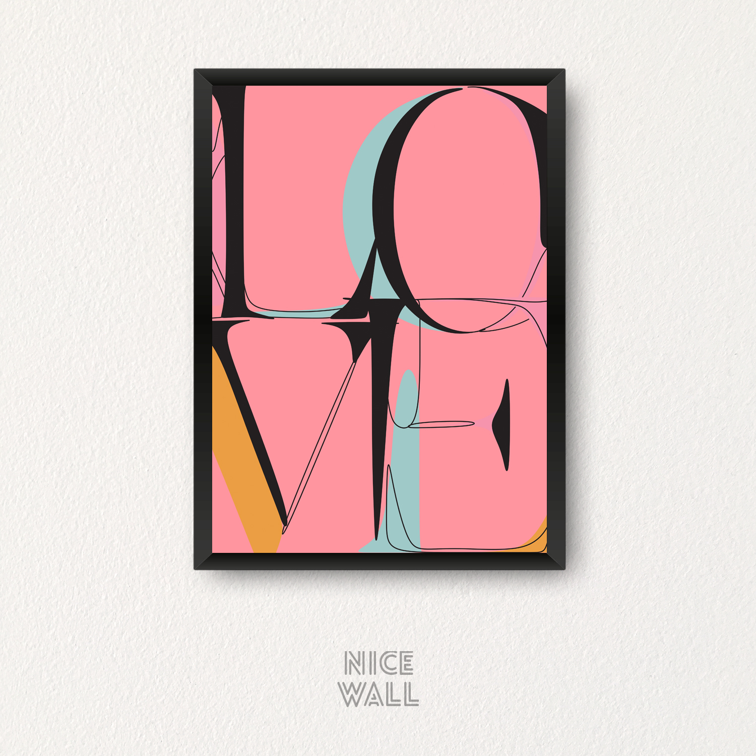 Cuadro Love Pop Art