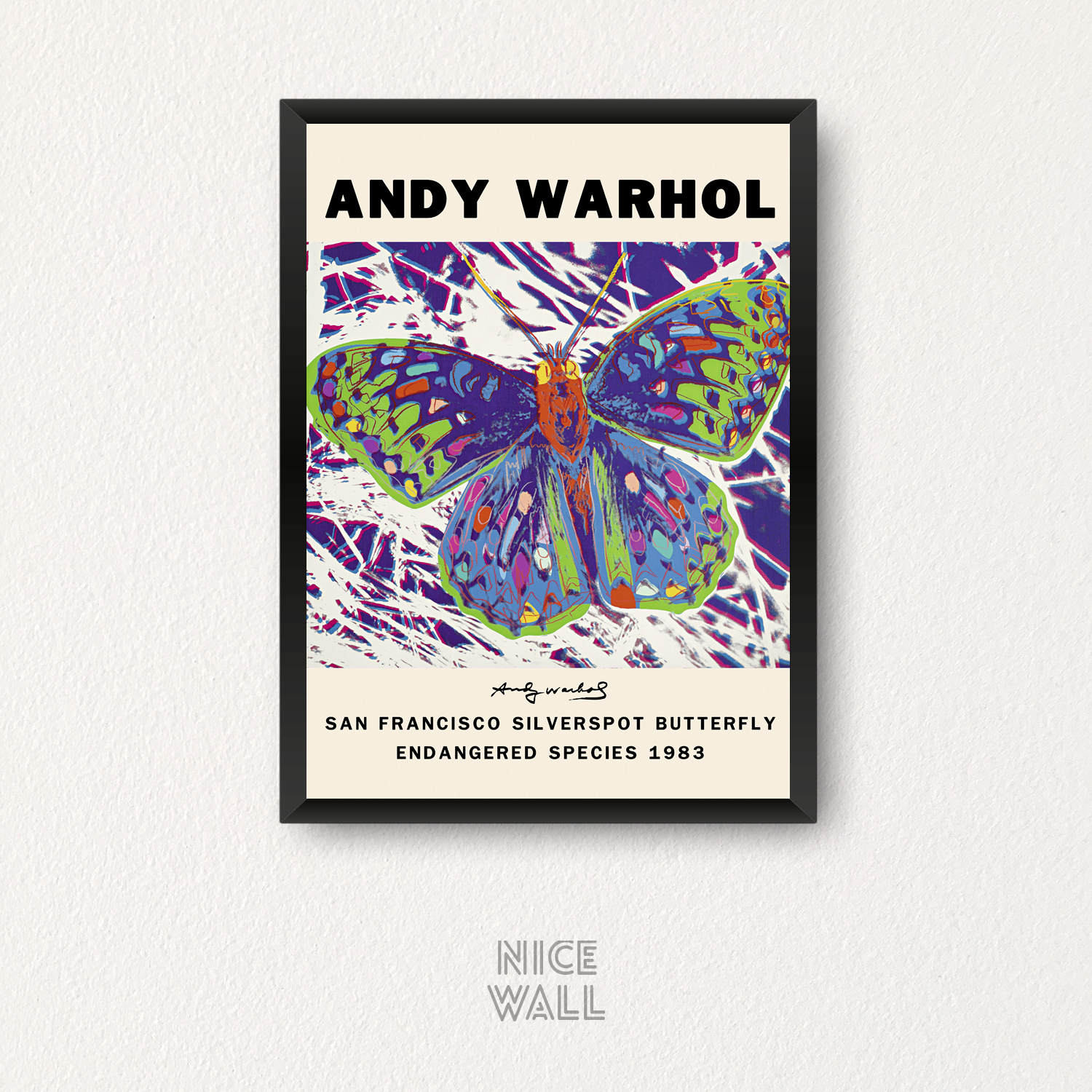 Cuadro Andy Warhol Butterfly