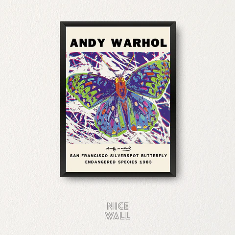 Cuadro Andy Warhol Butterfly 