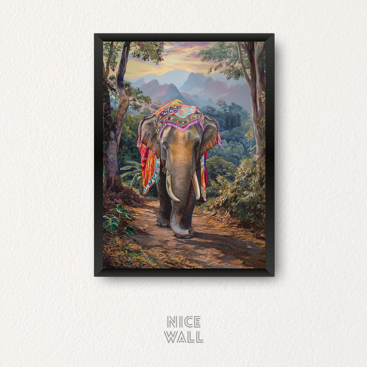 Cuadro Elefante Selva