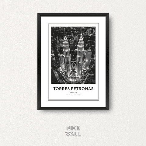 Cuadro Poster Torres Petronas