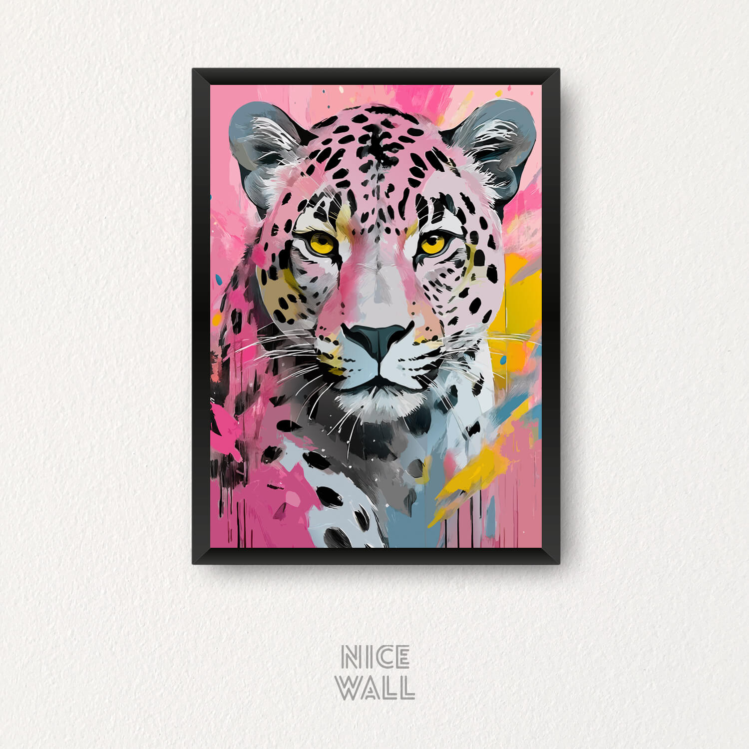 『 Pink Leopard family 』by Zuberi 60*60cm Sloane' Laying PINK Ceramic Leopard Statue – Dogwood Lifestyle