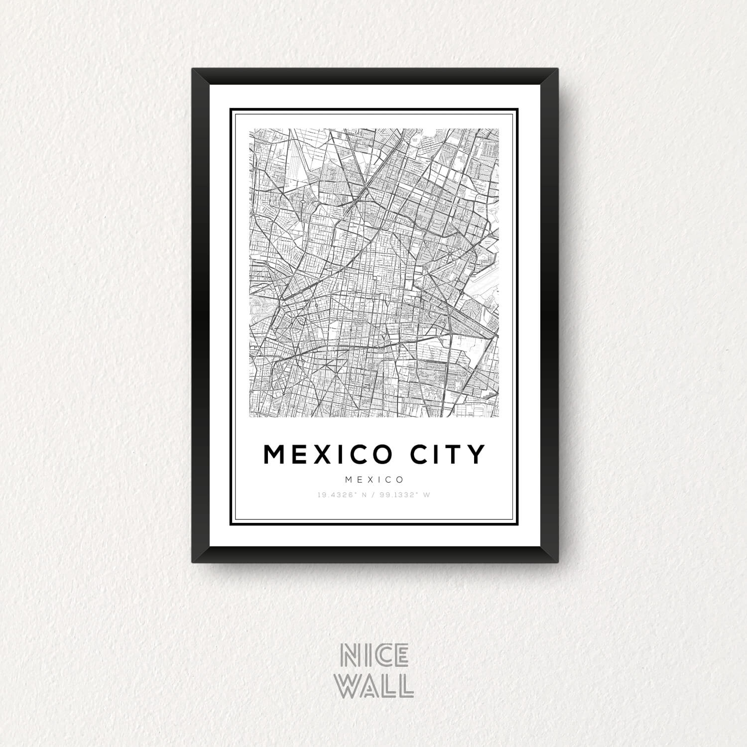 Cuadro Mapa Ciudad De Mexico