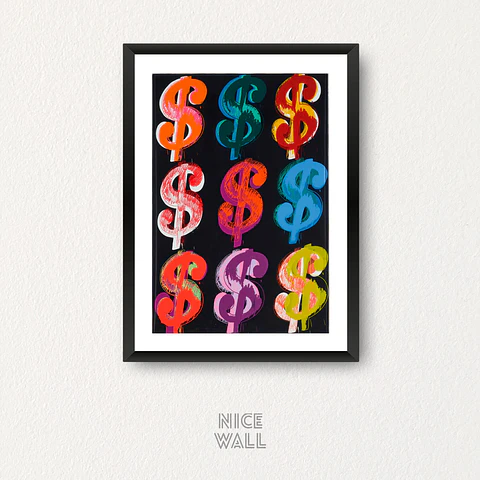 Cuadro Signos Dólar x Warhol