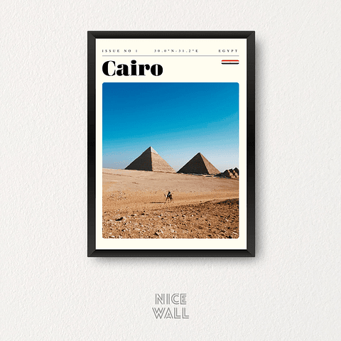 Cuadro Poster El Cairo Egipto