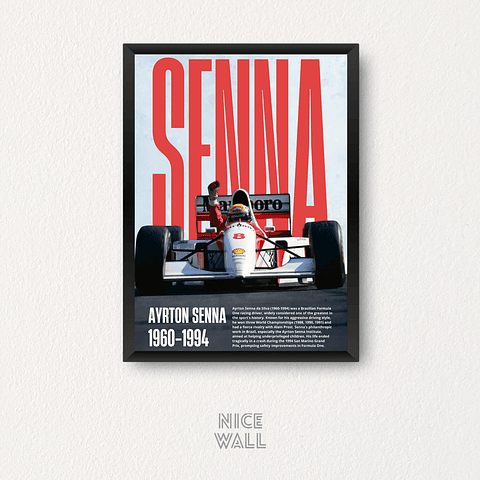 Cuadro Ayrton Senna 1960-1994