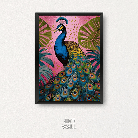 Cuadro Pavo Real