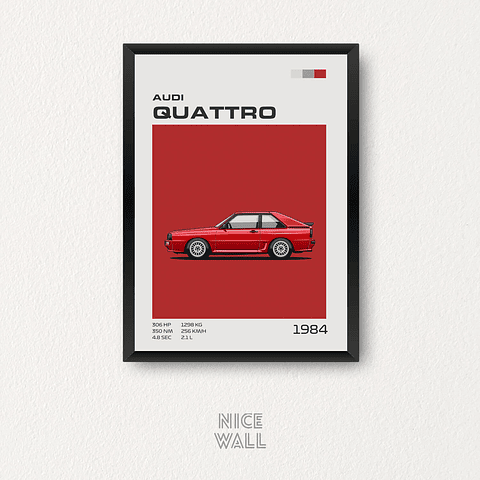 Cuadro Audi Quattro 1984