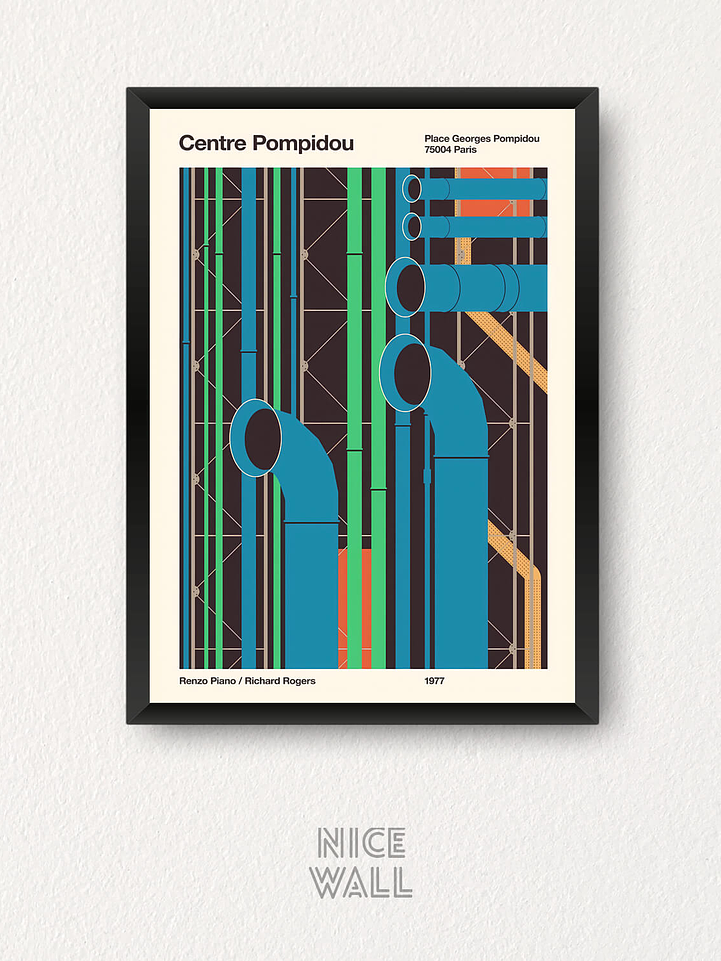 Cuadro Centre Pompidou 1