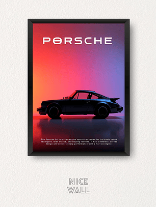 Cuadro Poster Porsche 911