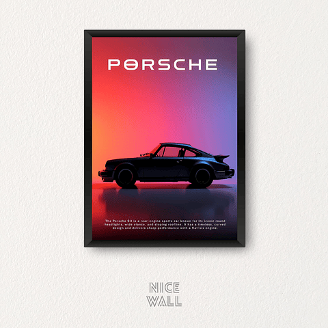 Cuadro Poster Porsche 911