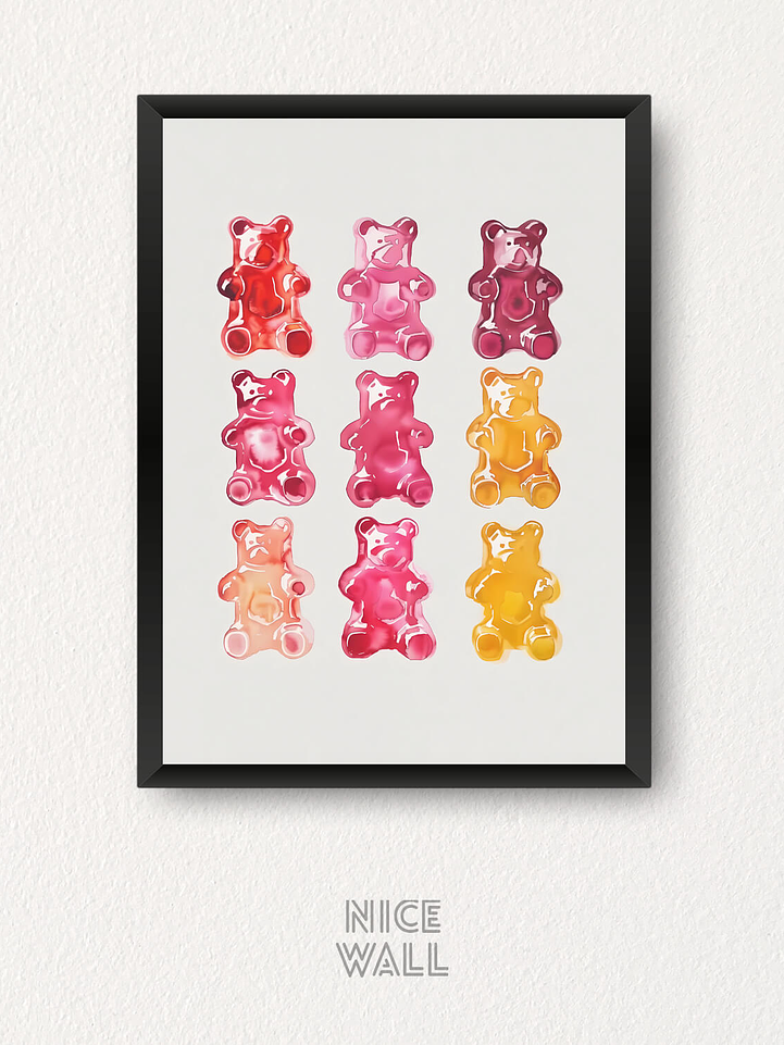 Cuadro Ositos Gelatina 1