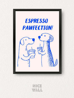 Cuadro Espresso Pawfection