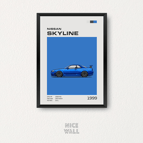Cuadro Nissan Skyline R34 GT-R 1999