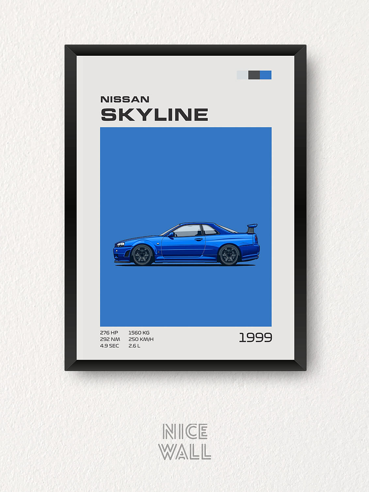Cuadro Nissan Skyline R34 GT-R 1999 1