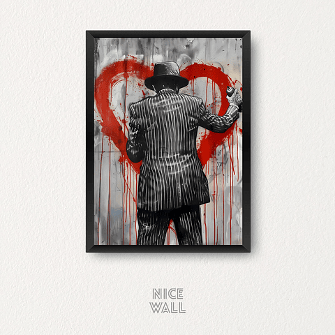 Cuadro Graffiti Corazón