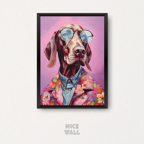 Cuadro Perro Fashion