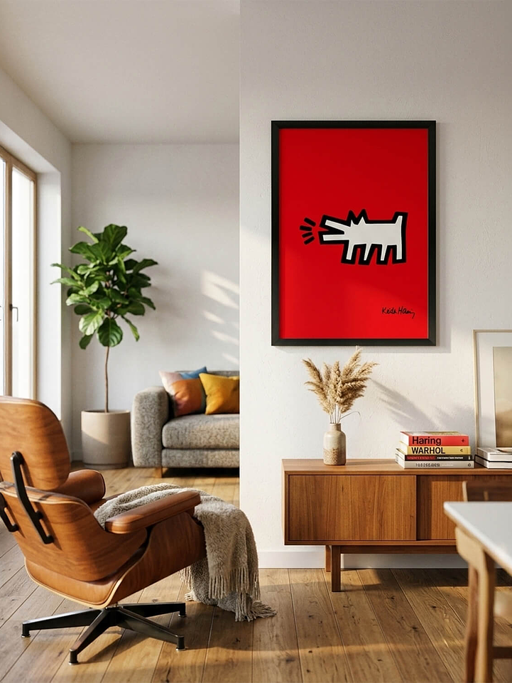 Cuadro Keith Haring Barking Dog 2